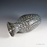 Vase Vittorio Ferro with opaque Murano murrine from around 2000.