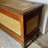 Old cooler in wood and zinc