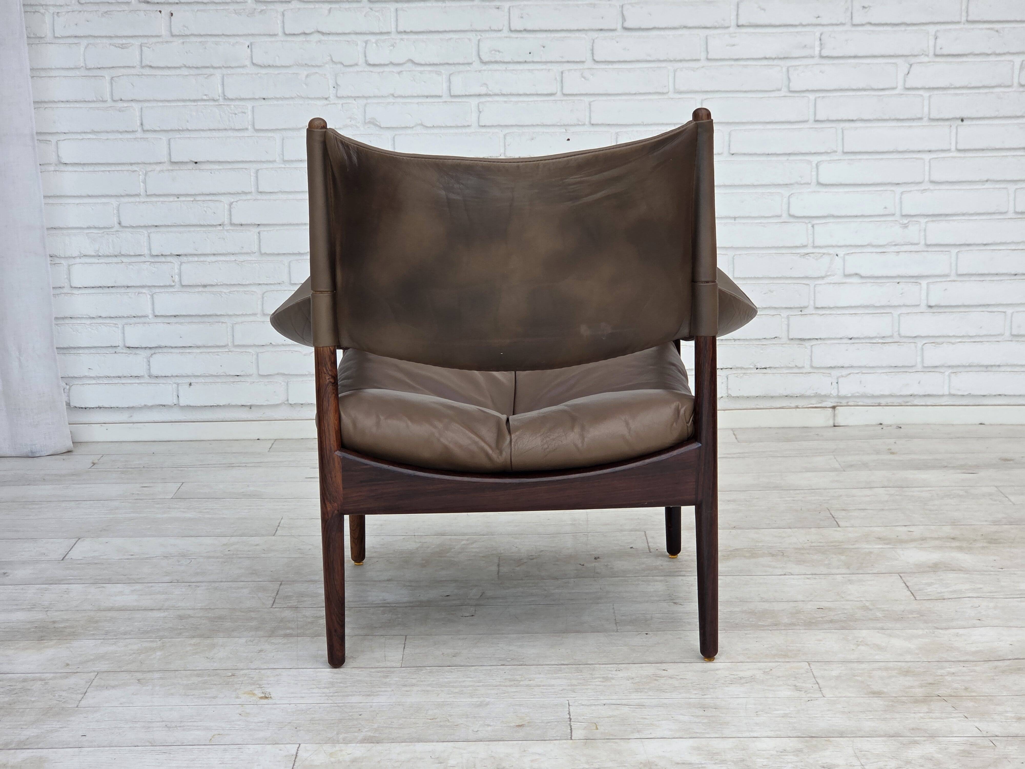 1970s, Danish design by Kristian Vedel, highback armchair model "Modus".