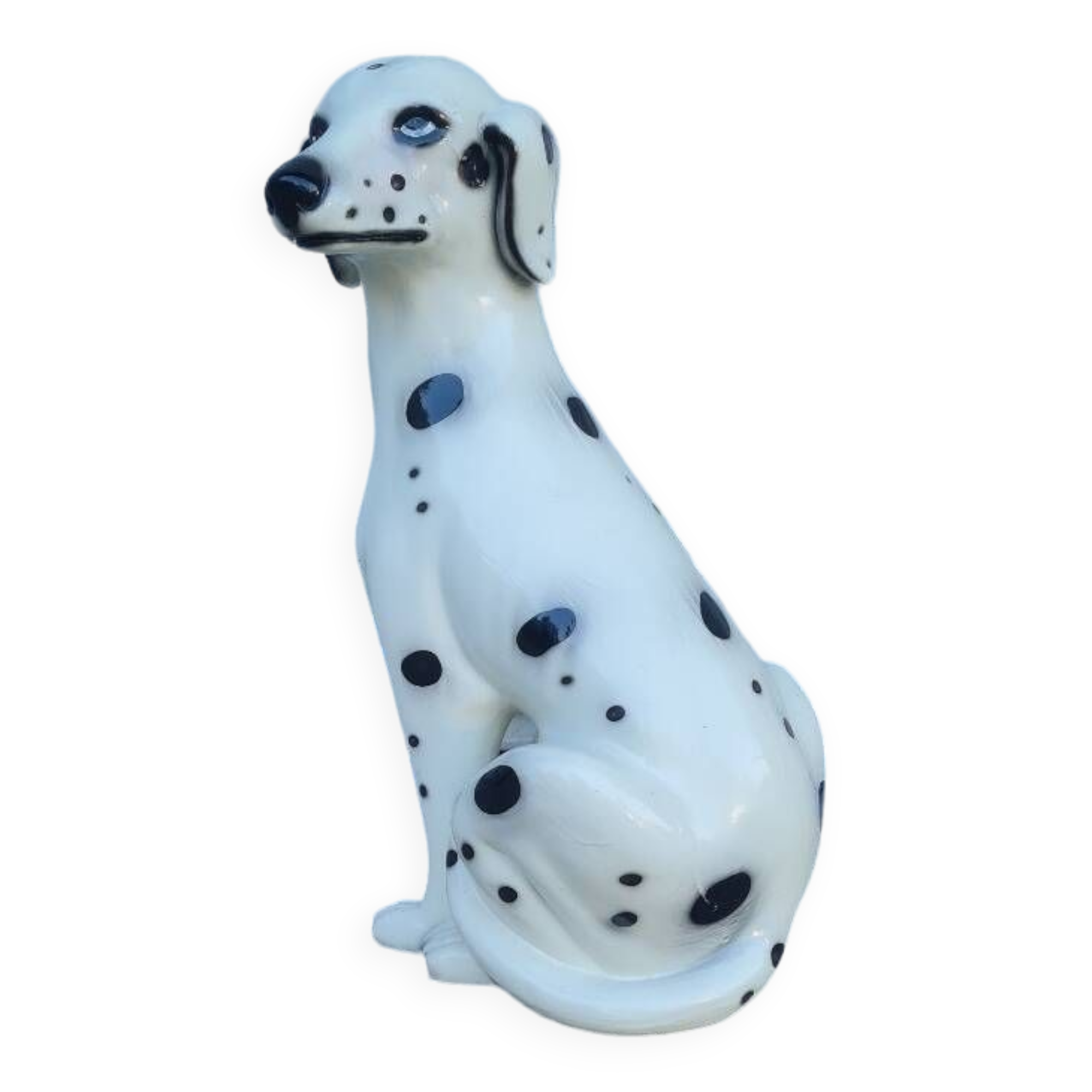 Dalmatian dog in earthenware from the 70s