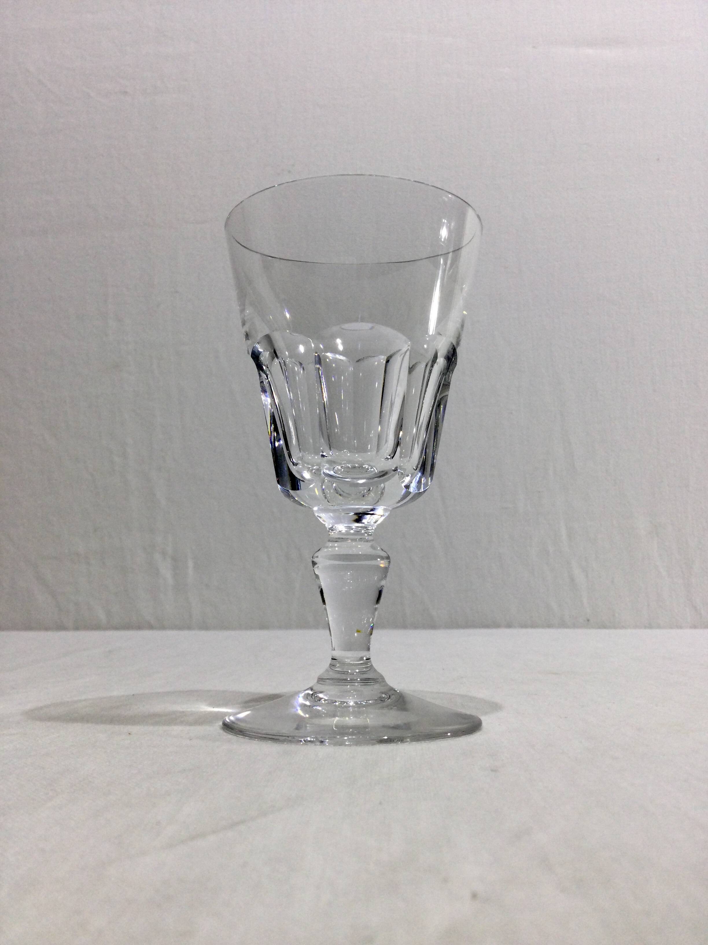 Baccarat – 9 Missouri Model White Wine Glasses