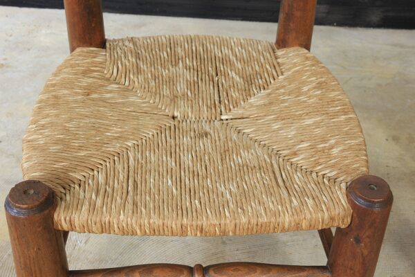 Chaise paillé  Charles Dudouyt