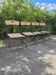 4 folding wooden and metal chairs proloisirs