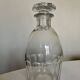 Cut crystal decanter with flat ribs, 1960