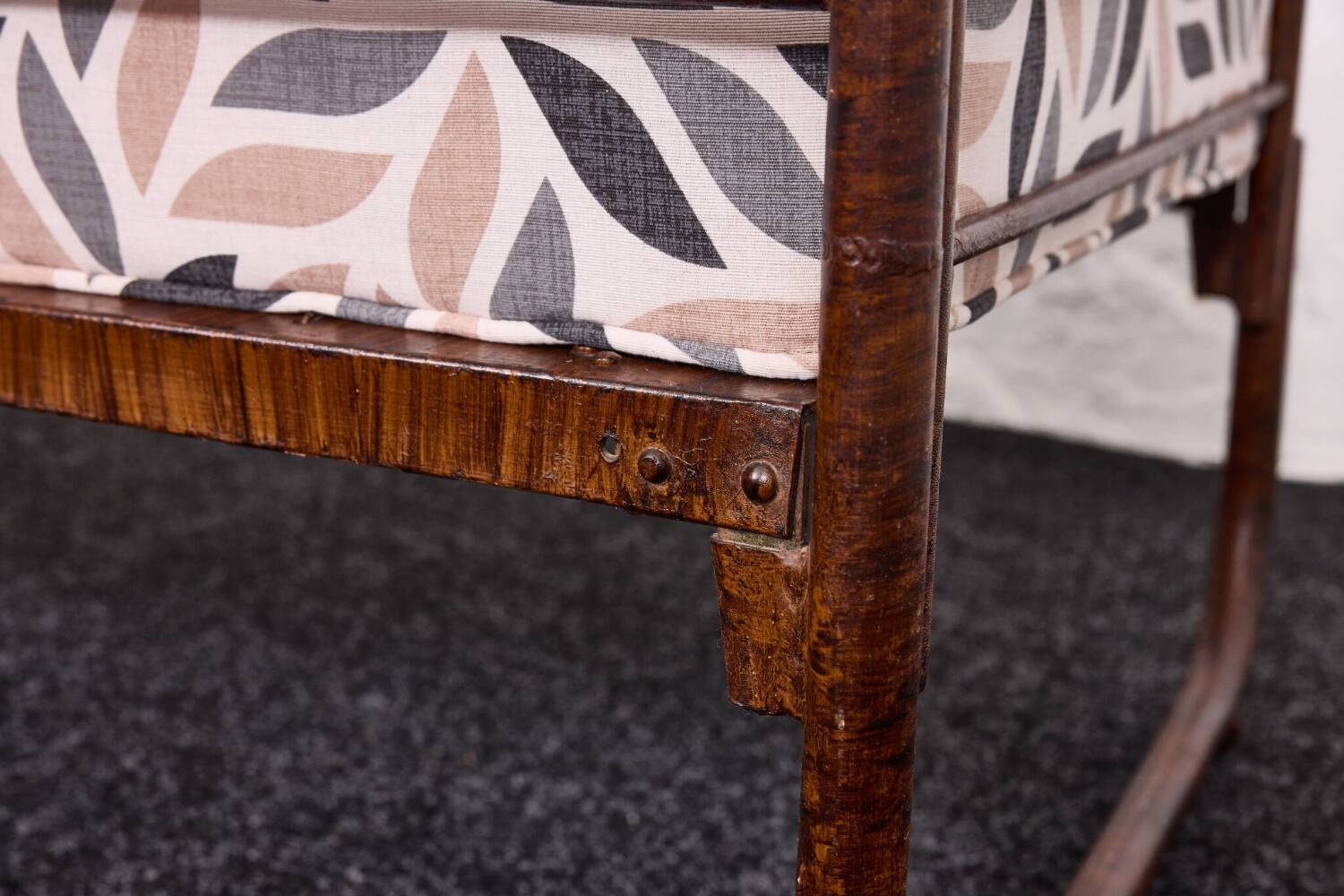 Canapé Bauhaus en acier tubulaire peint à la main par Franz Singer, années 1920 - Metz & Co