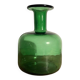 Vintage green bottle glass vase