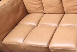 Rochebobois leather sofa