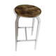 Bar top stool metal patinated seat wood dp 0922143