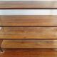 Shelf / bookcase in metal and solid wood