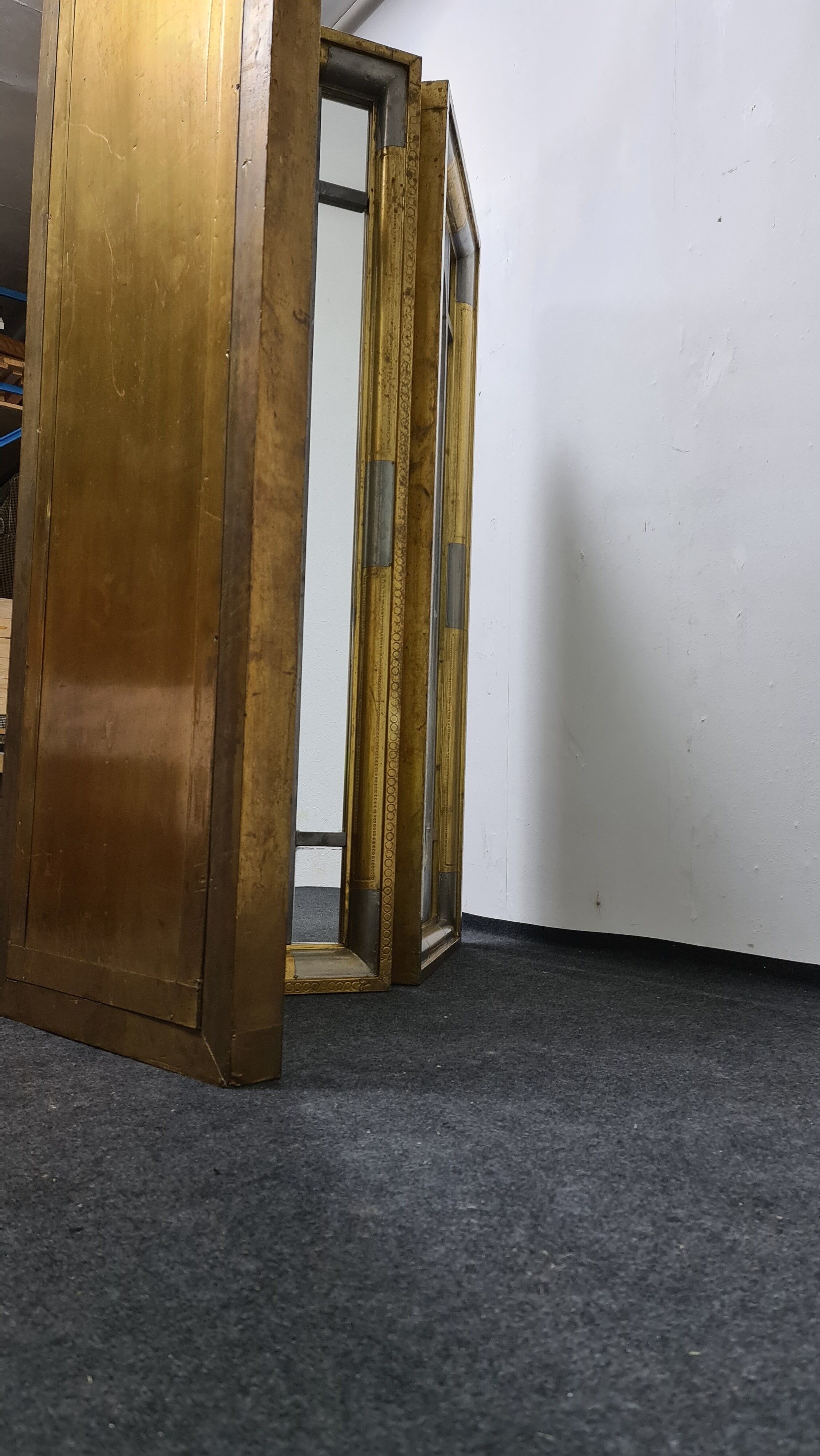 Vintage Brass mirror room divider