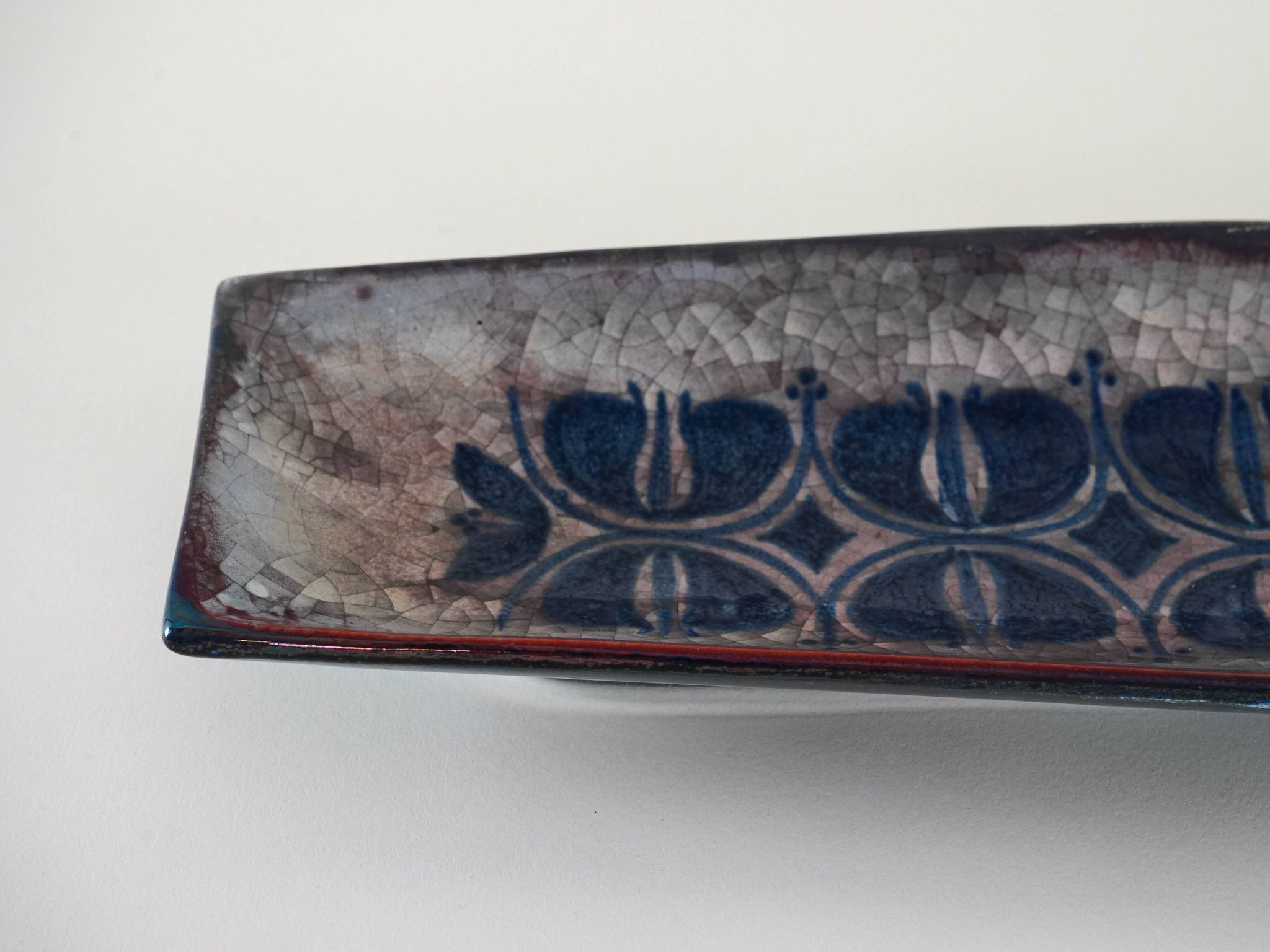 Plat en céramique, design danois, années 1960, designer : Marianne Starck
