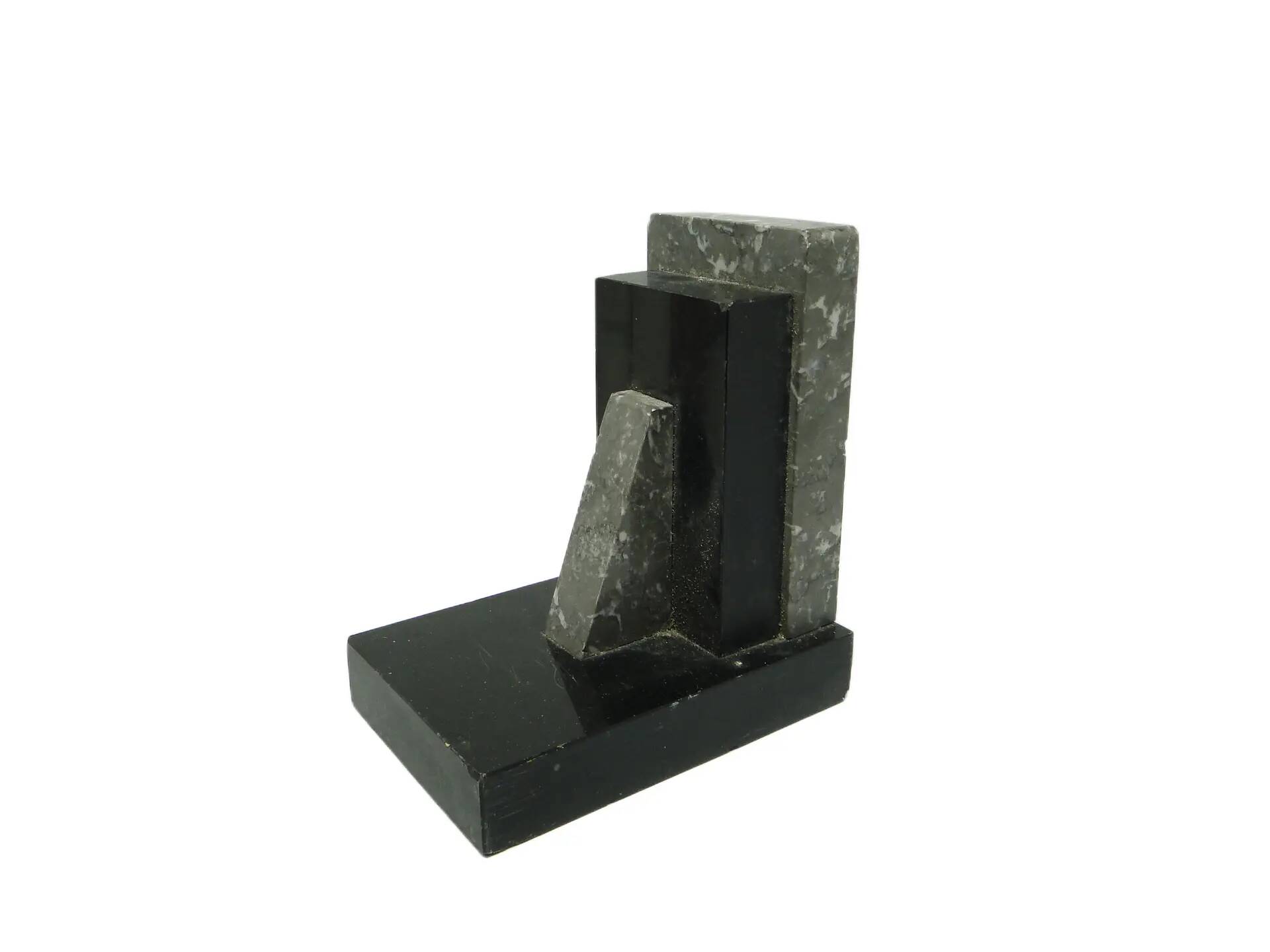 Bookend, Art Deco, black marble, Belgium, 1930s.