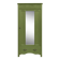 Renovated Art Deco Parisian wardrobe in khaki with original mirror.
