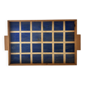 Blue checkered plate unique piece