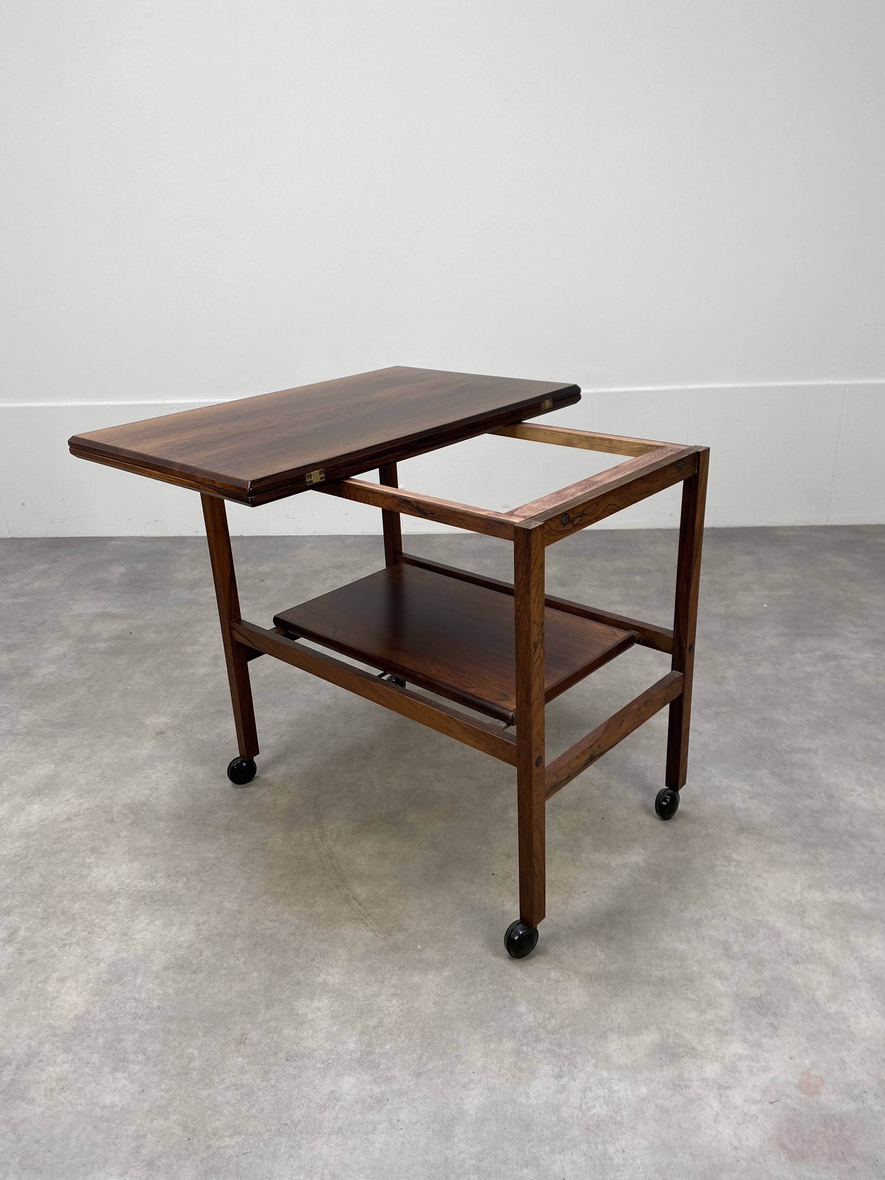 Scandinavian service arrebo mobler rosewood wallet tray