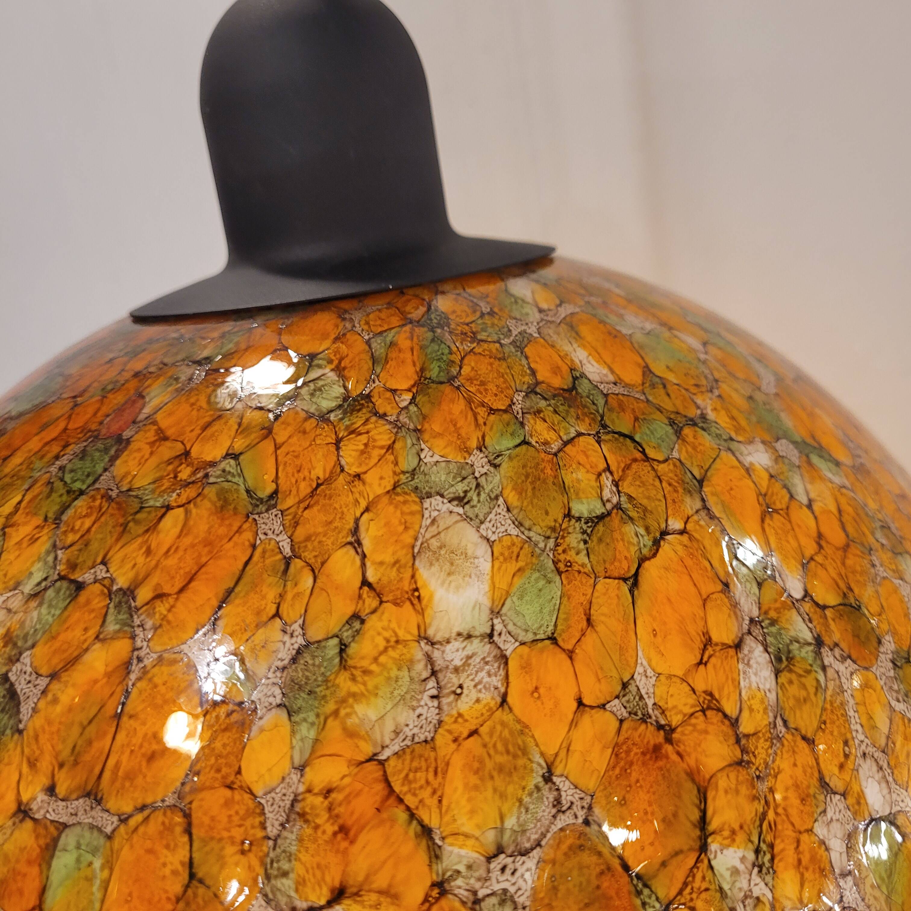 Lampara by Vidrio Millefiori, Peill & Putzler, Mid-century, Naranja, 70's –