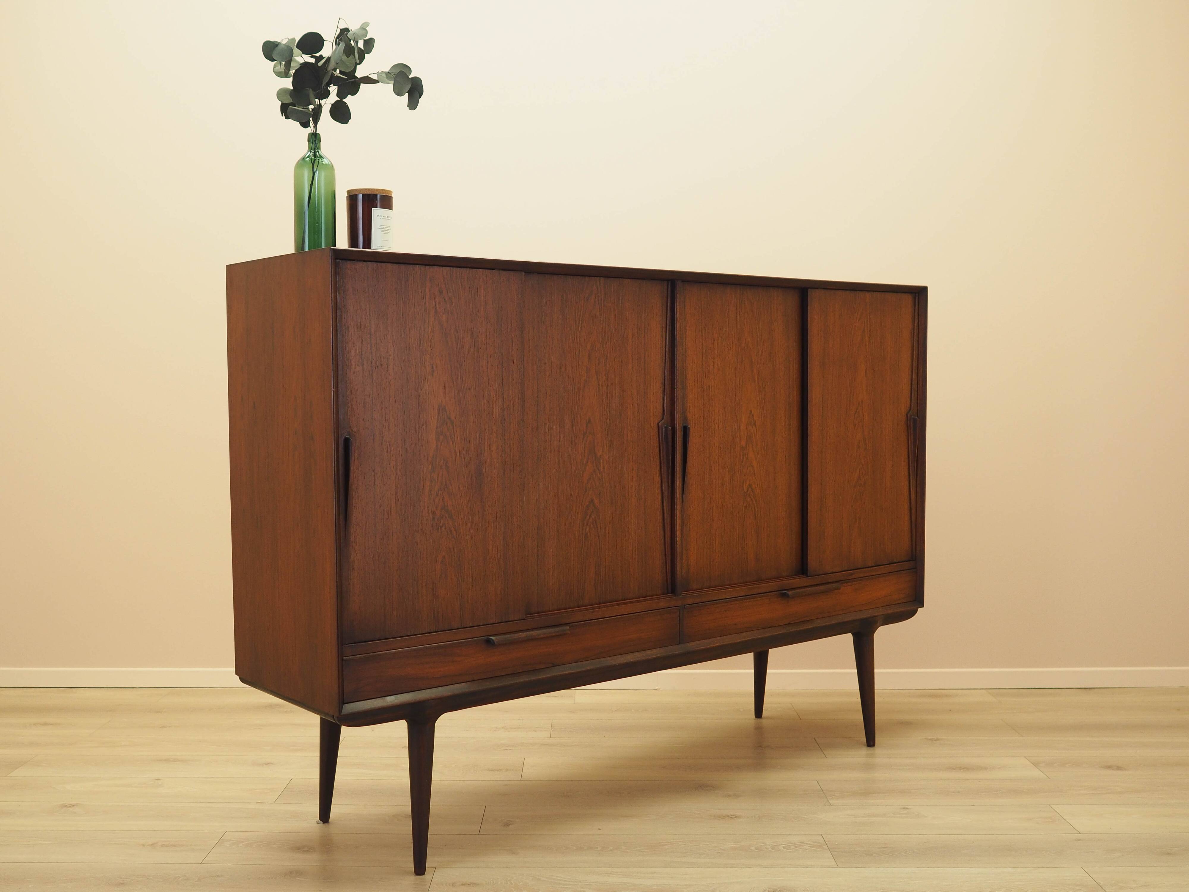 Rosewood highboard, Danish design, 1970s, manufacturer: Omann Jun