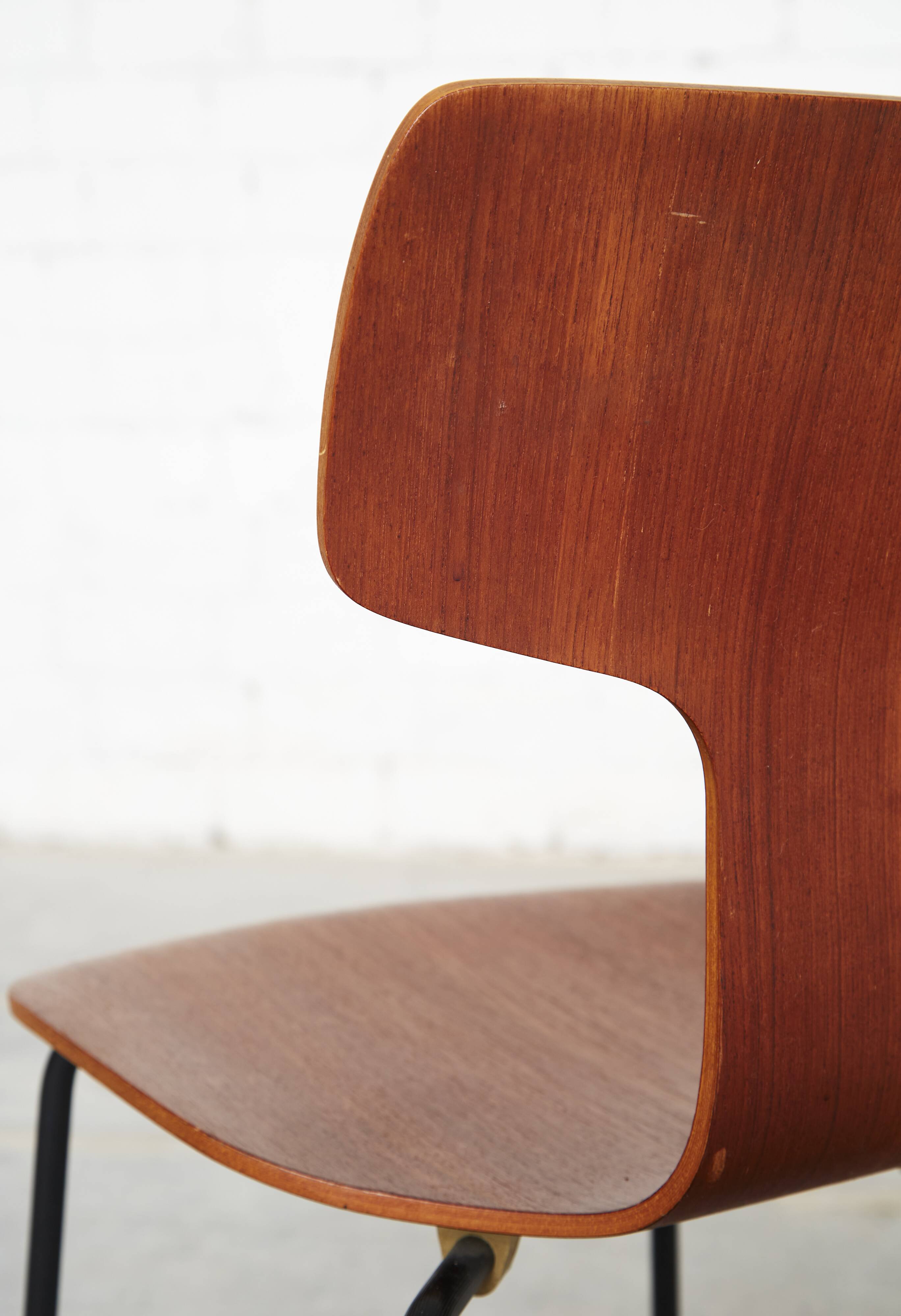 Chaise Hammer 3103 d'Arne Jacobsen pour Fritz Hansen I Ensemble de quatre