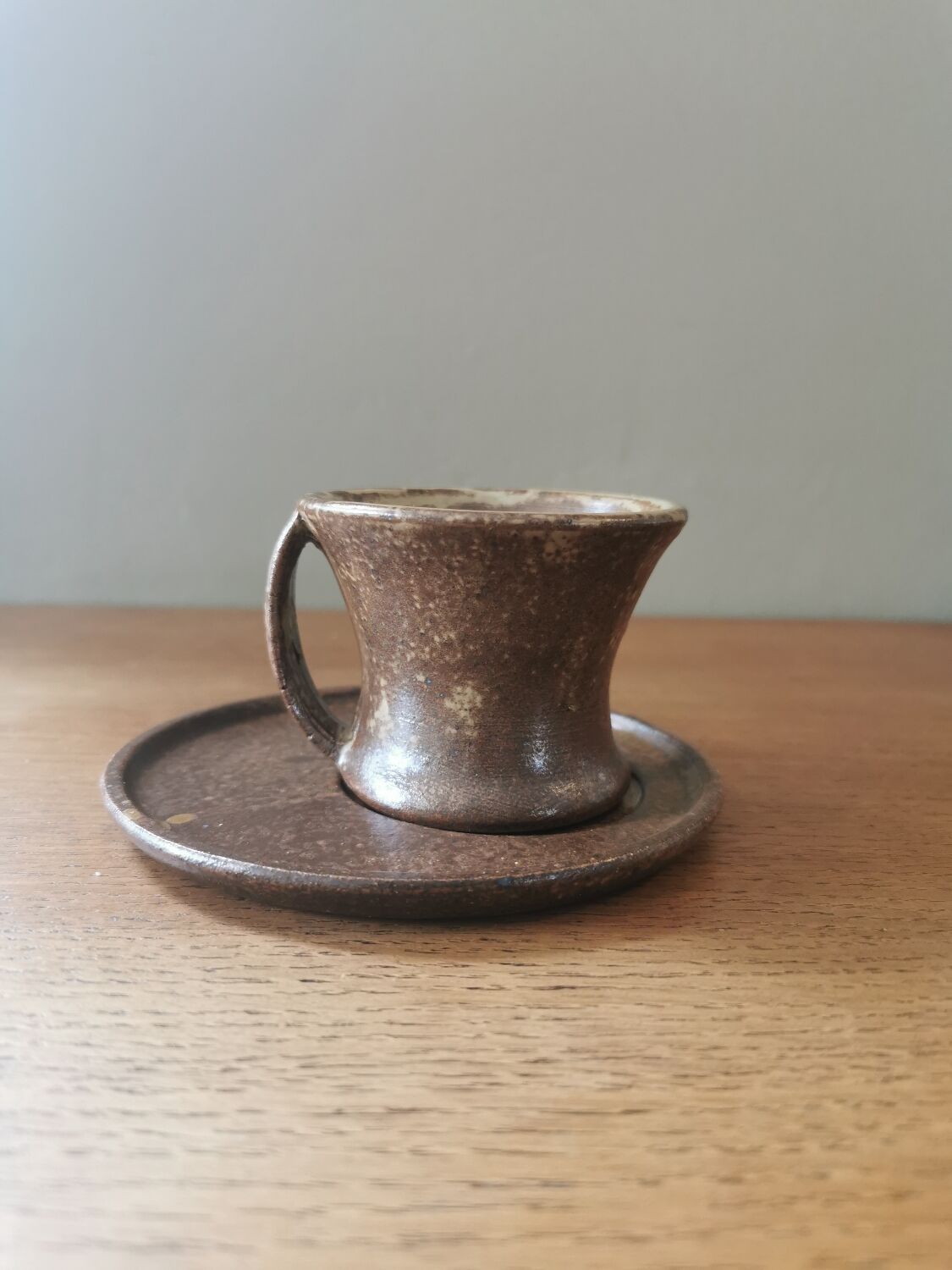 Vintage stoneware coffee service. Signed Tournay