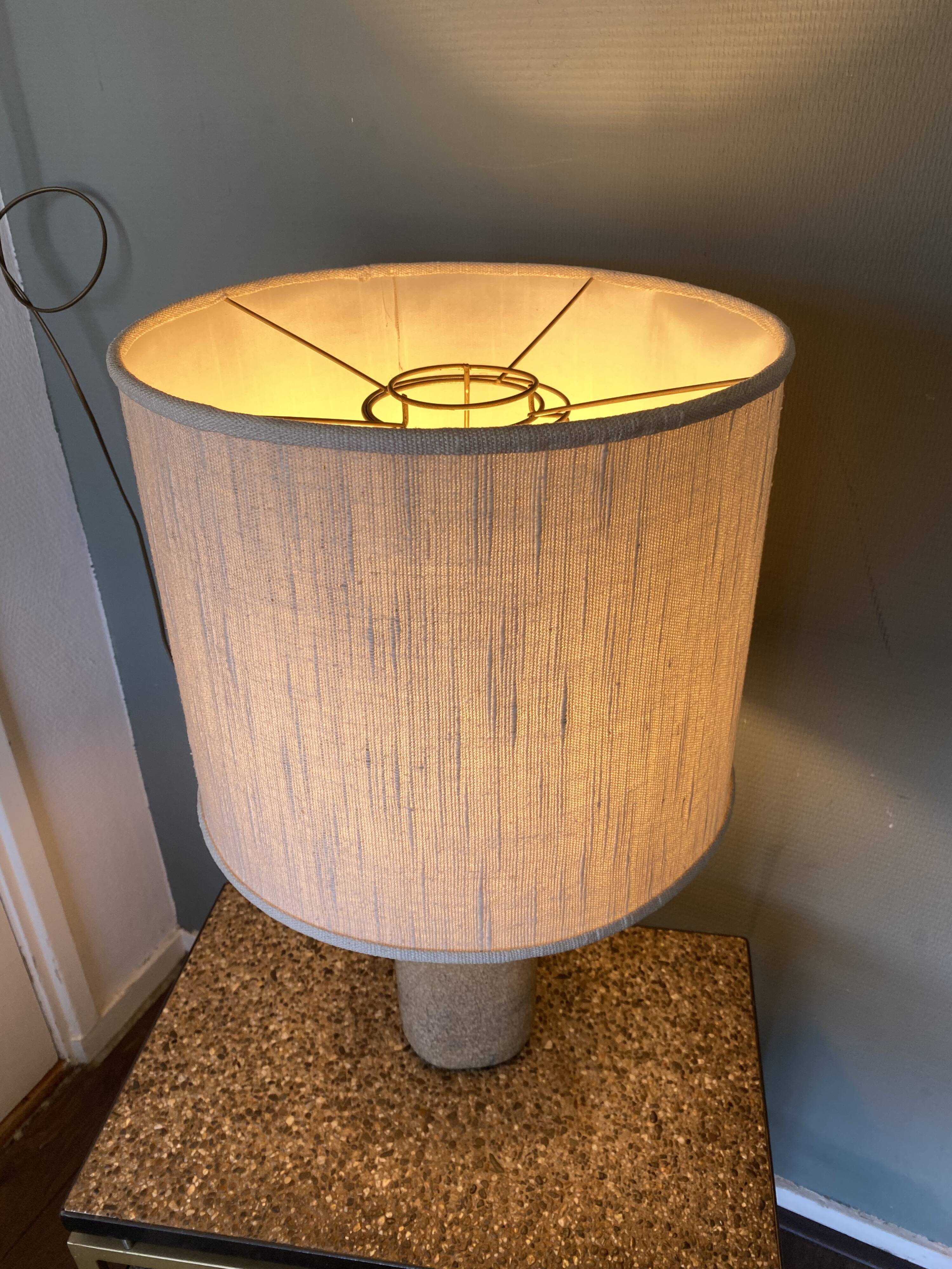 Vintage Earthenware Craquelé Mid-Century Table lamp by Pieter Groeneveldt, 1950s