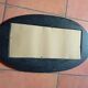 WOODEN MOON MIRROR / OVAL / YELLOW & BLACK