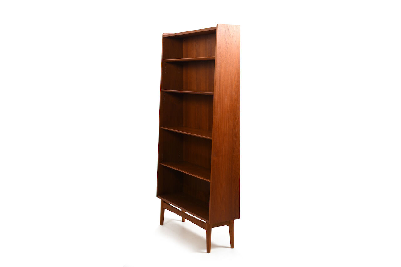 Mid Century Danish Conical Bookcase in Teak by Johannes Sorth