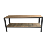 Console metal et bois