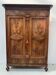 Napoleon III style wardrobe in solid walnut, 19th century