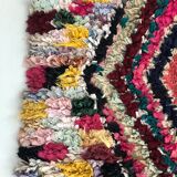 Moroccan Berber carpet Boucherouite 3.05x0.90m