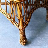 Fauteuil en rotin tressé