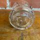 Vintage crystal ice bucket with mold and chrome metal handle