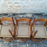 6 rope seated chairs