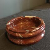 Red marble ashtray