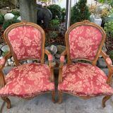 Pair of pink armchairs
