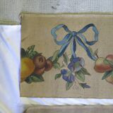 Quatre peintures florales anciennes Art nouveau Italie début du 20e siècle
