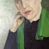 Oil on canvas old portrait alternative decoration countryside