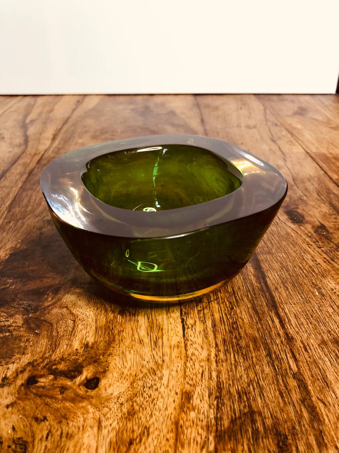 Murano sommerso glass ashtray