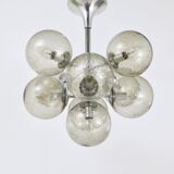 E. R. Nele Temde lustrous atomic chrome Sputnik Space Age pendant lamp tulip