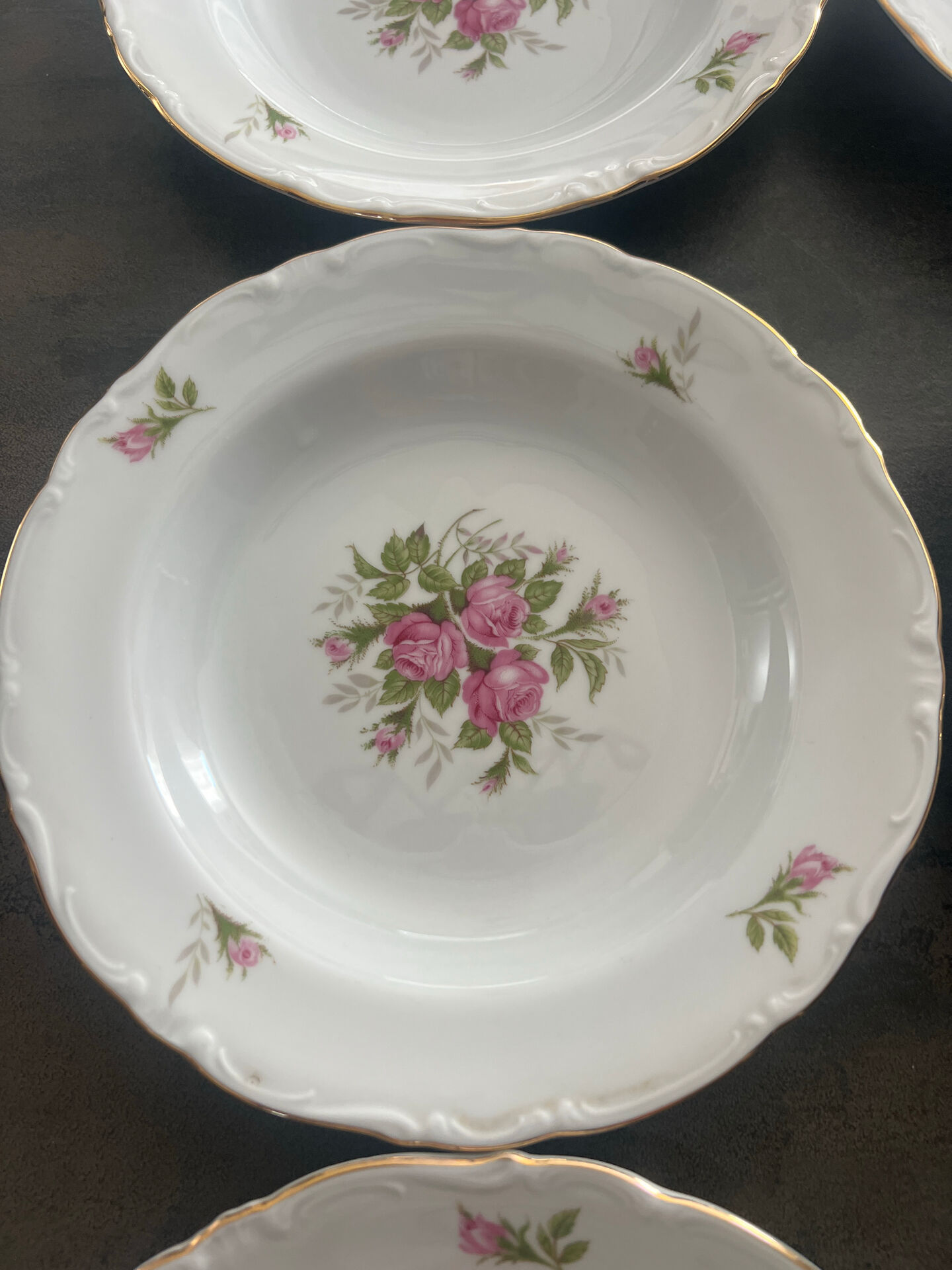 Set of 6 deep plates, Winterling