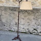 HEIGHT-ADJUSTABLE WROUGHT IRON FLOOR LAMP