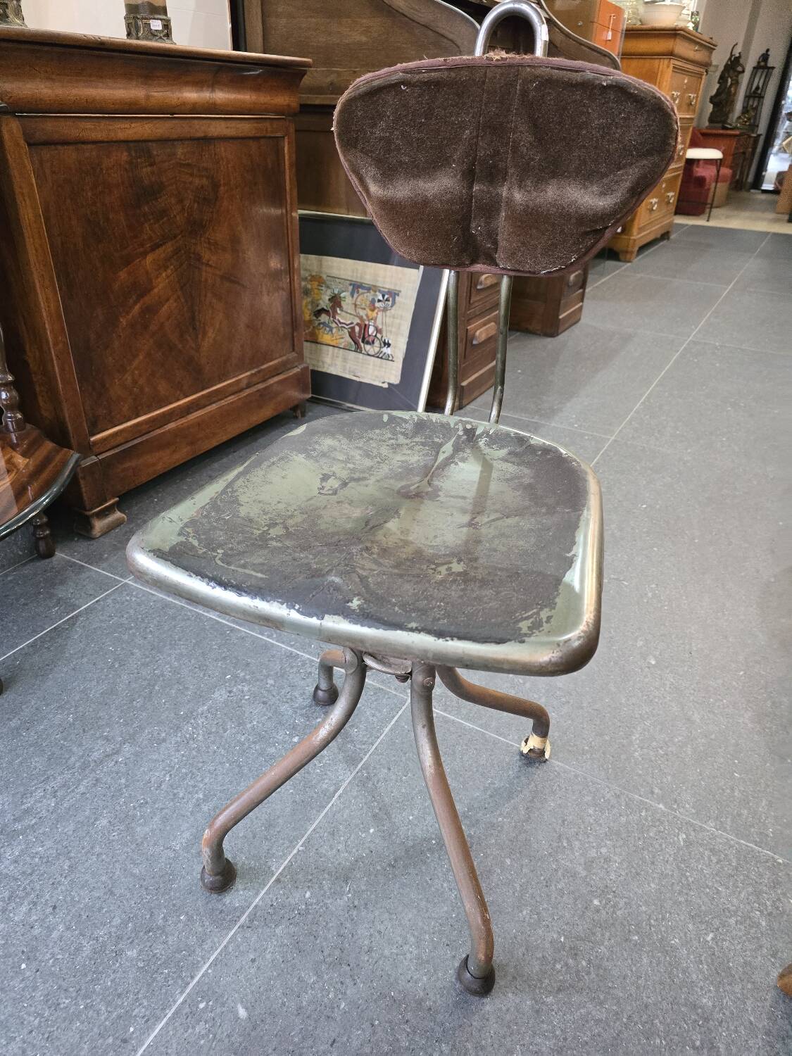 M42 industrial chair by Henri Lieber for Flambo