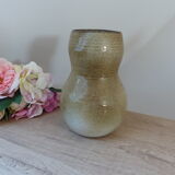 Vase chouette zoomorphe en grès vintage