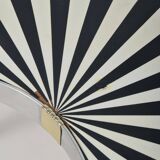 Kidney-shaped vintage side table with handmade ray pattern, 1960s