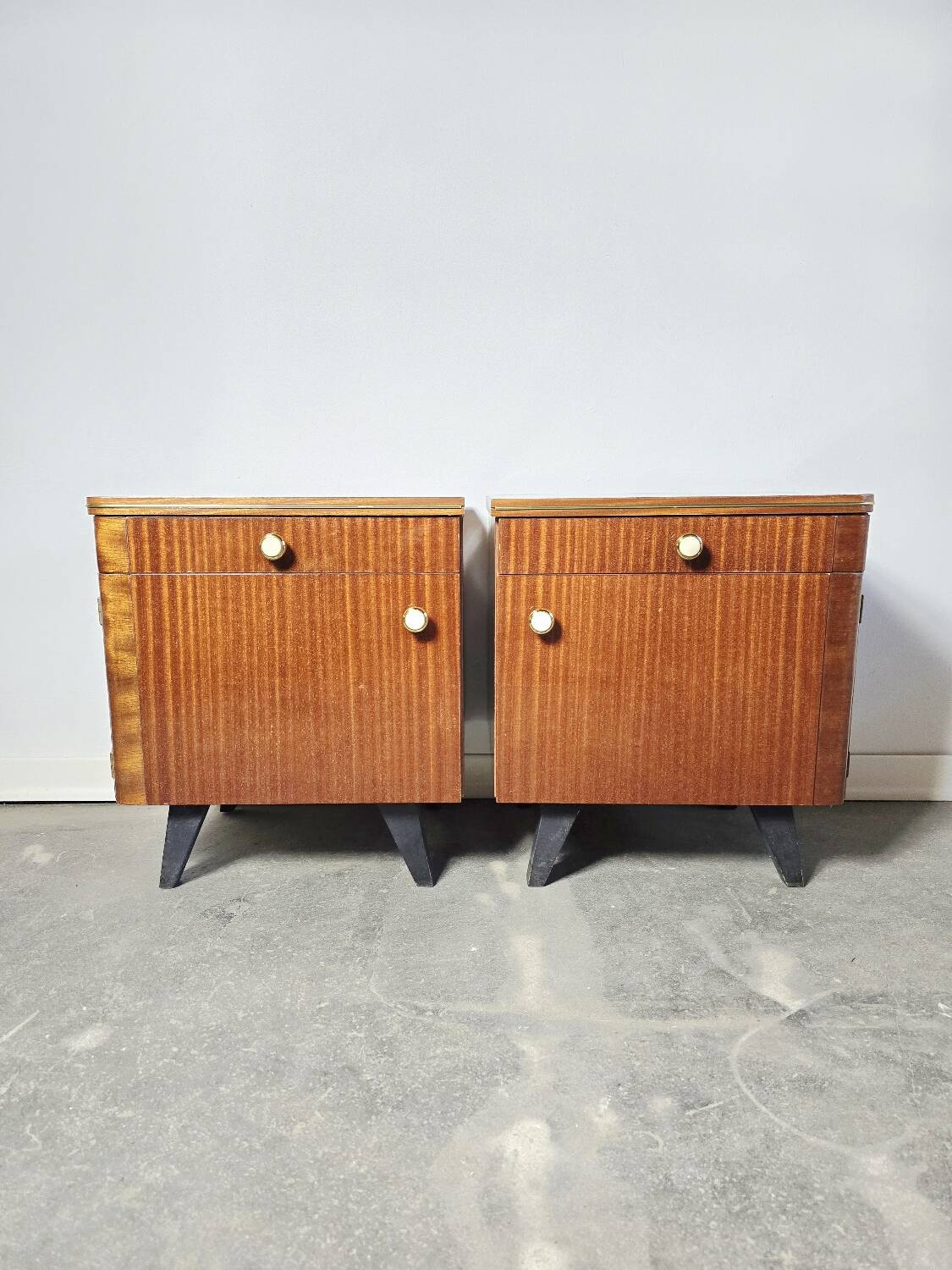 70s Mid Century Nightstand 1 of 2