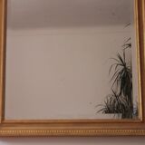 Large bevelled gold mirror