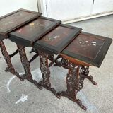 Suite of four Japanese nesting tables from the nineteenth century