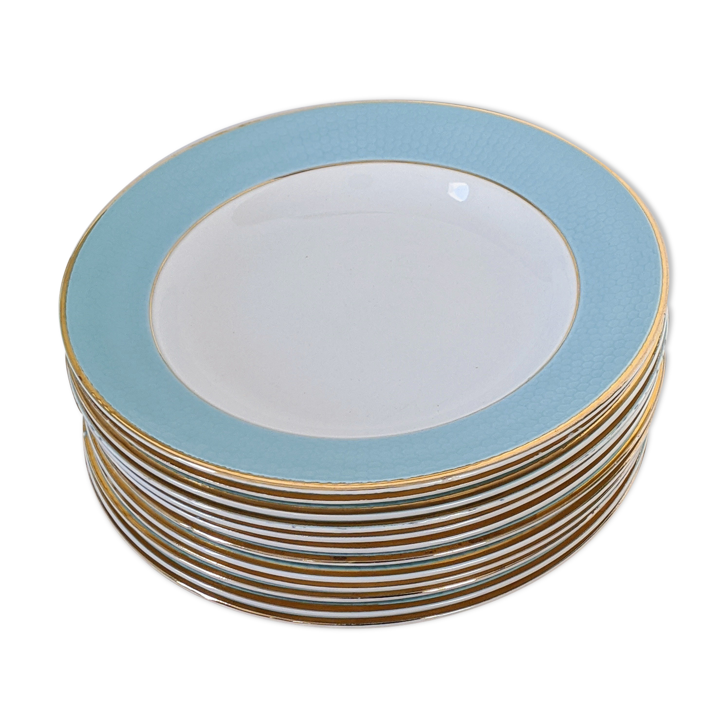 Lot of 11 hollow plates L'Amandinoise