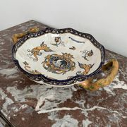 Plat, faïence de Gien, XIXème siècle, décor Renaissance