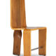 Series of eight blond cherry chairs, 1980s