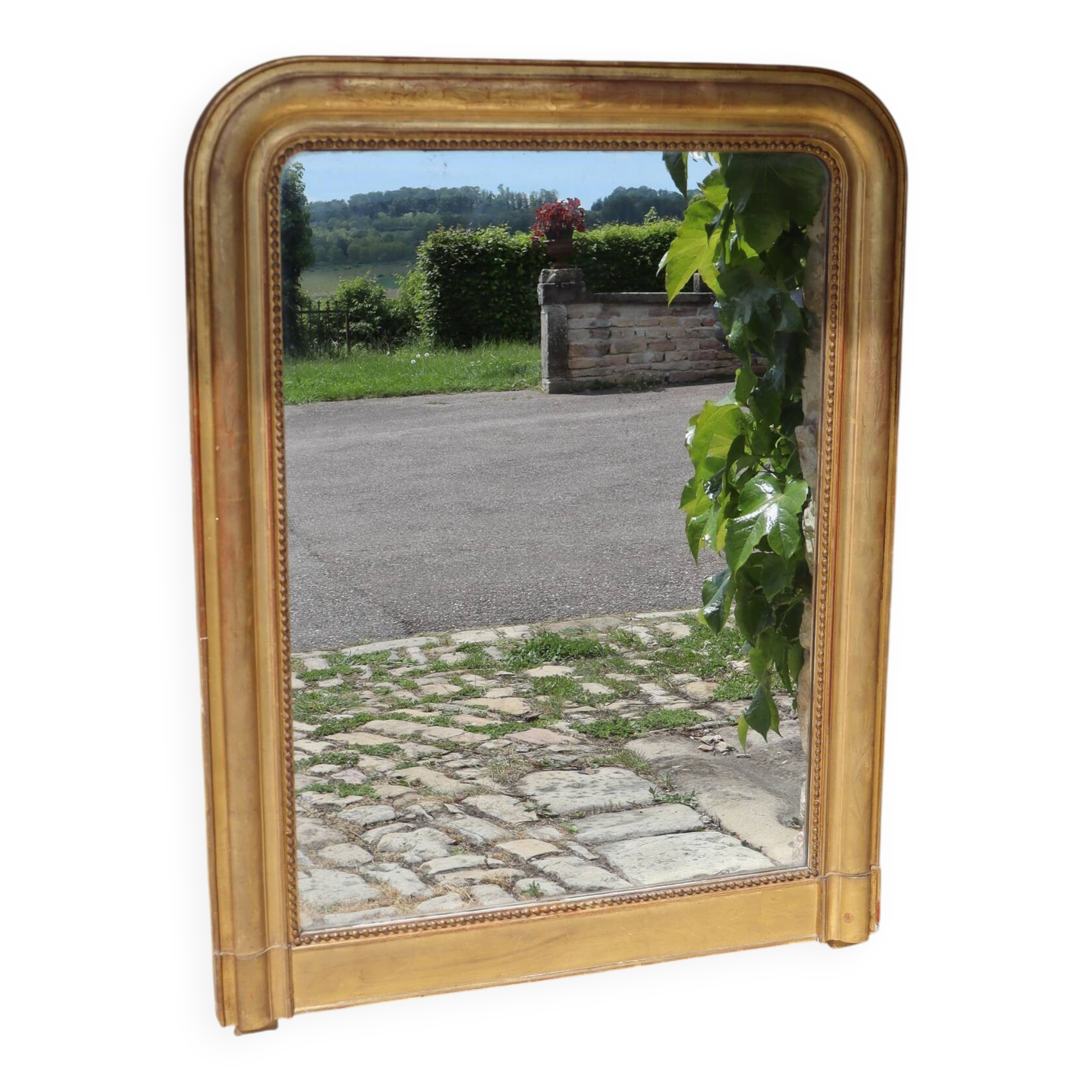 Miroir doré de style Louis Philippe